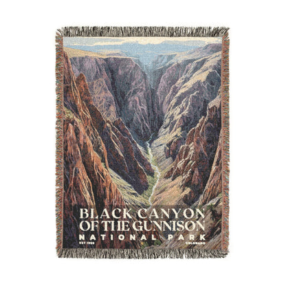 Black Canyon of the Gunnison National Park Woven Blanket | S02