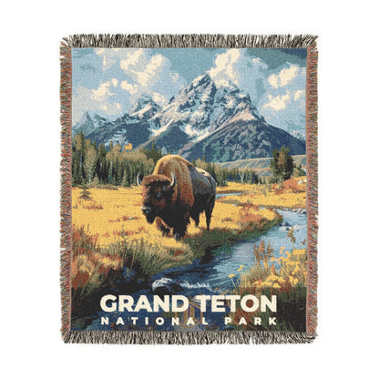 Grand Teton National Park Woven Blanket | S13