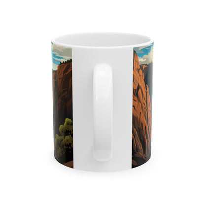 Black Canyon of the Gunnison National Park Mug | White Ceramic Mug (11oz, 15oz)