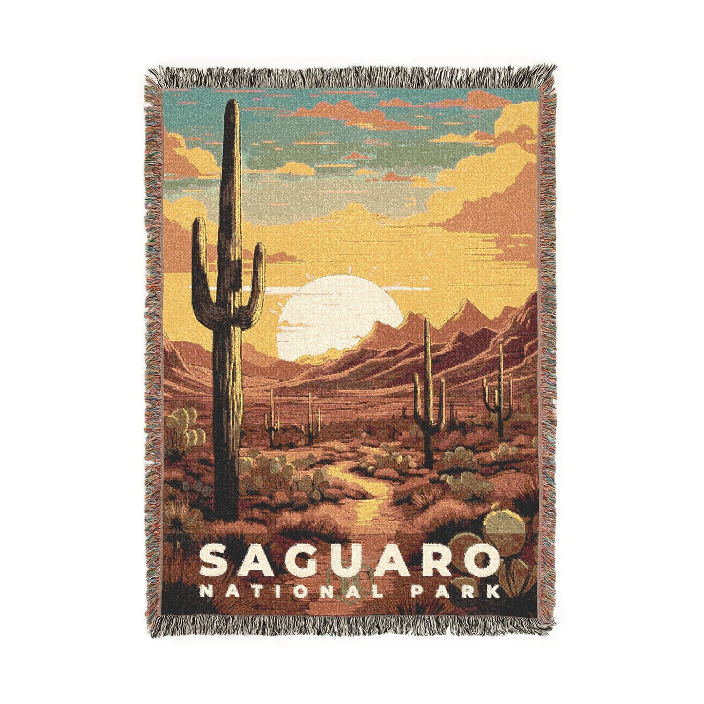 Saguaro National Park Woven Blanket | S07