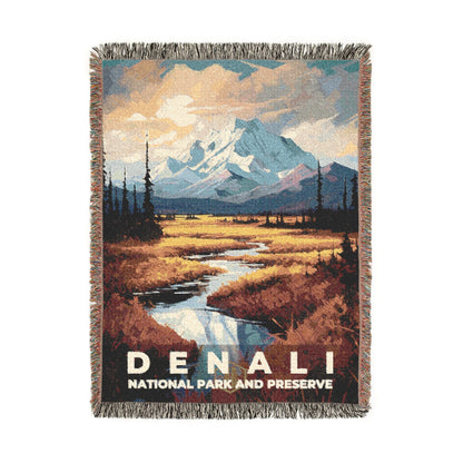 Denali National Park Woven Blanket | S06