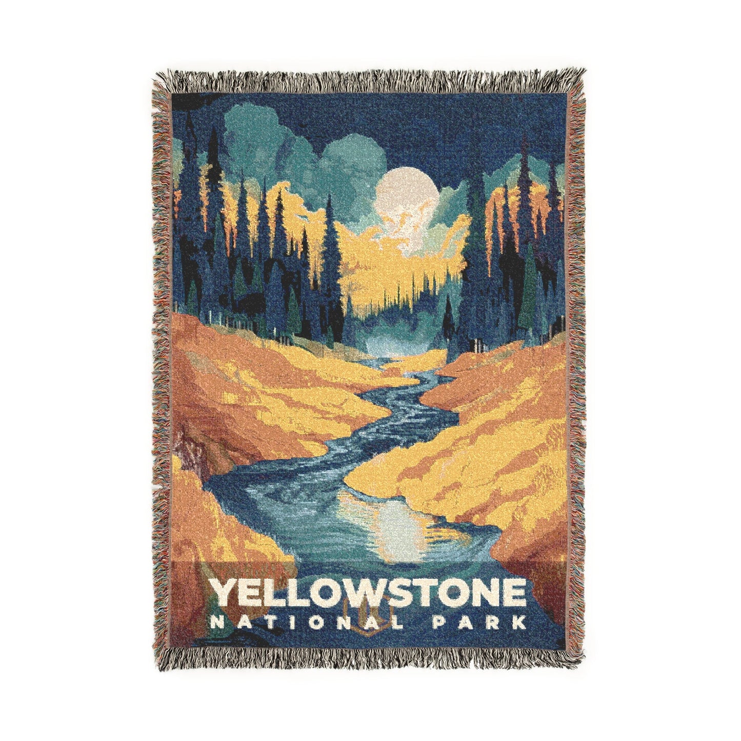 Yellowstone National Park Woven Blanket | S20