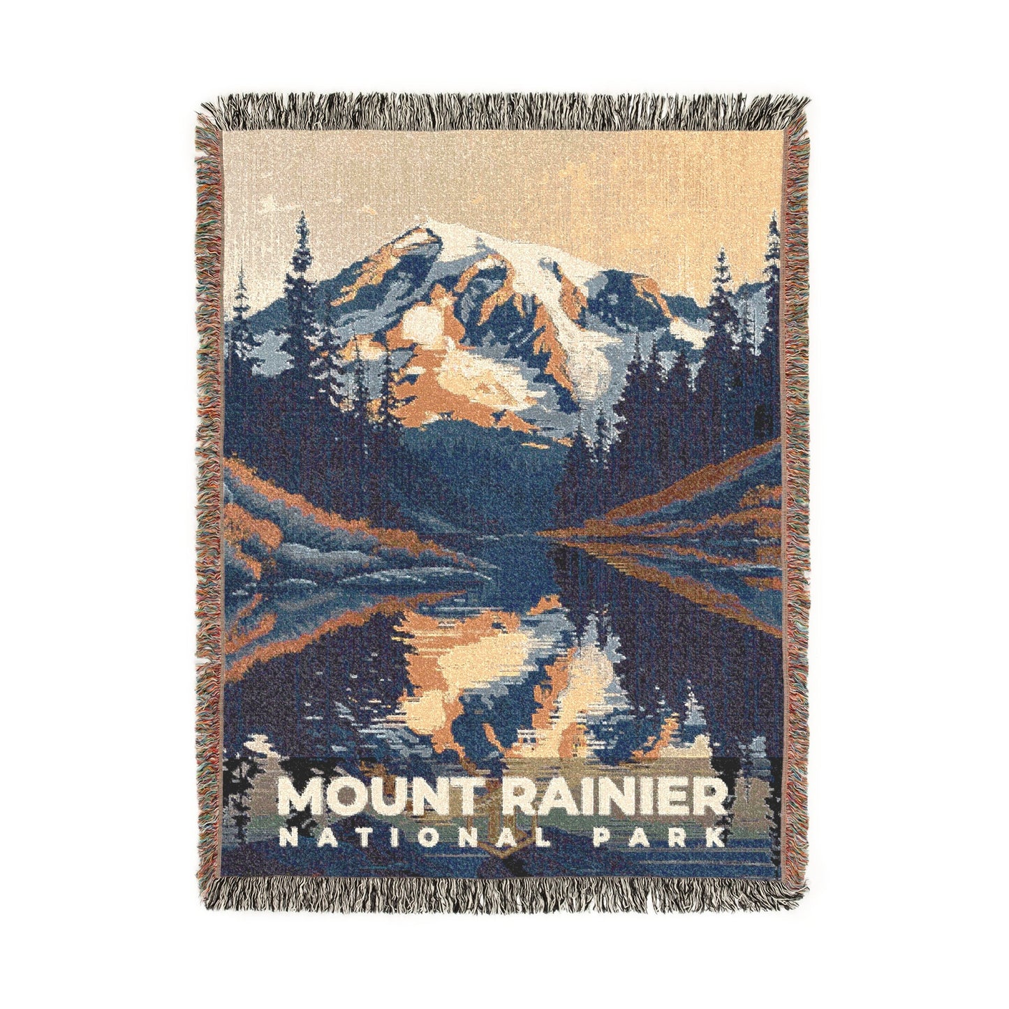 Mount Rainier National Park Woven Blanket | S19