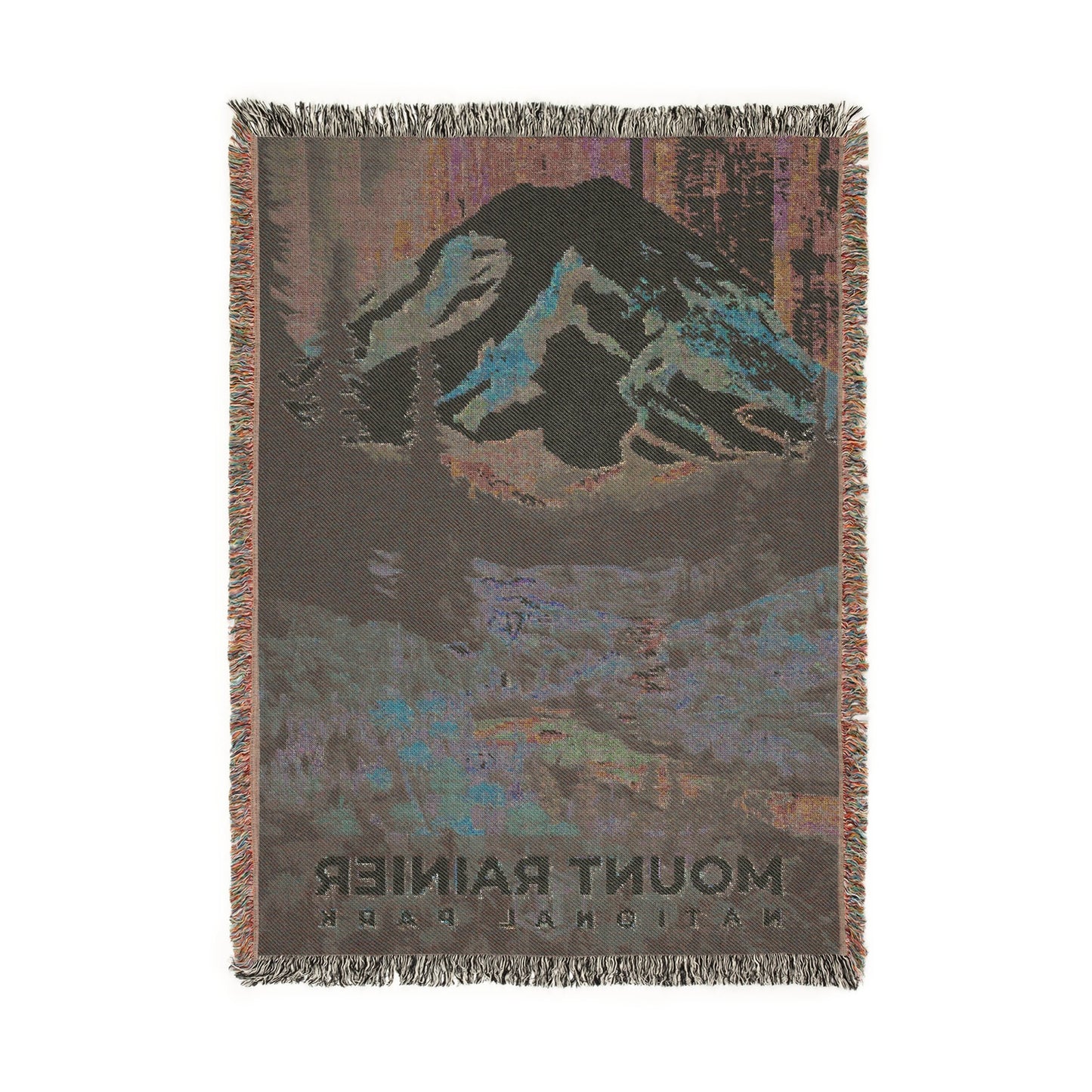 Mount Rainier National Park Woven Blanket | S09