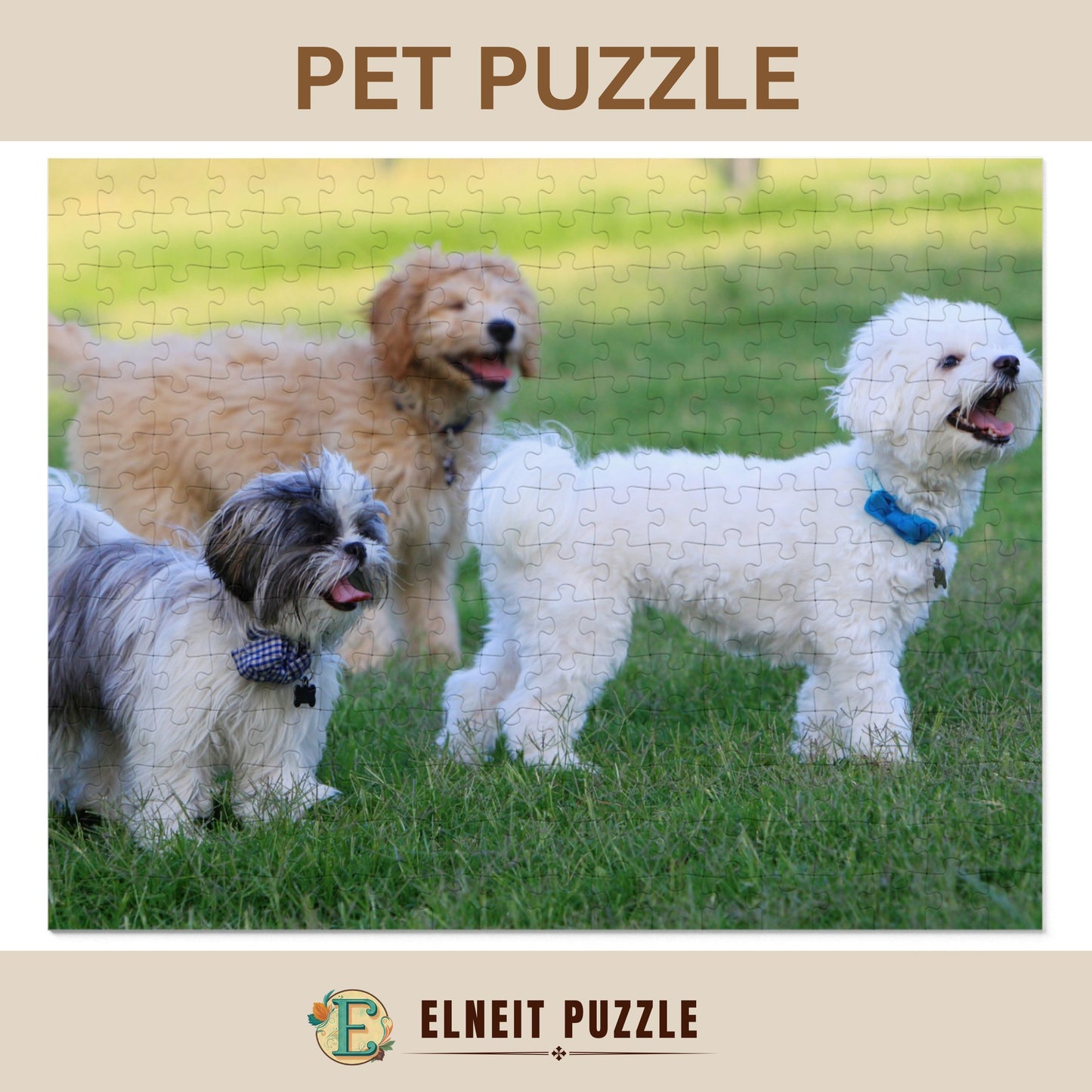 Custom Photo Puzzle, Personalized Family Gift