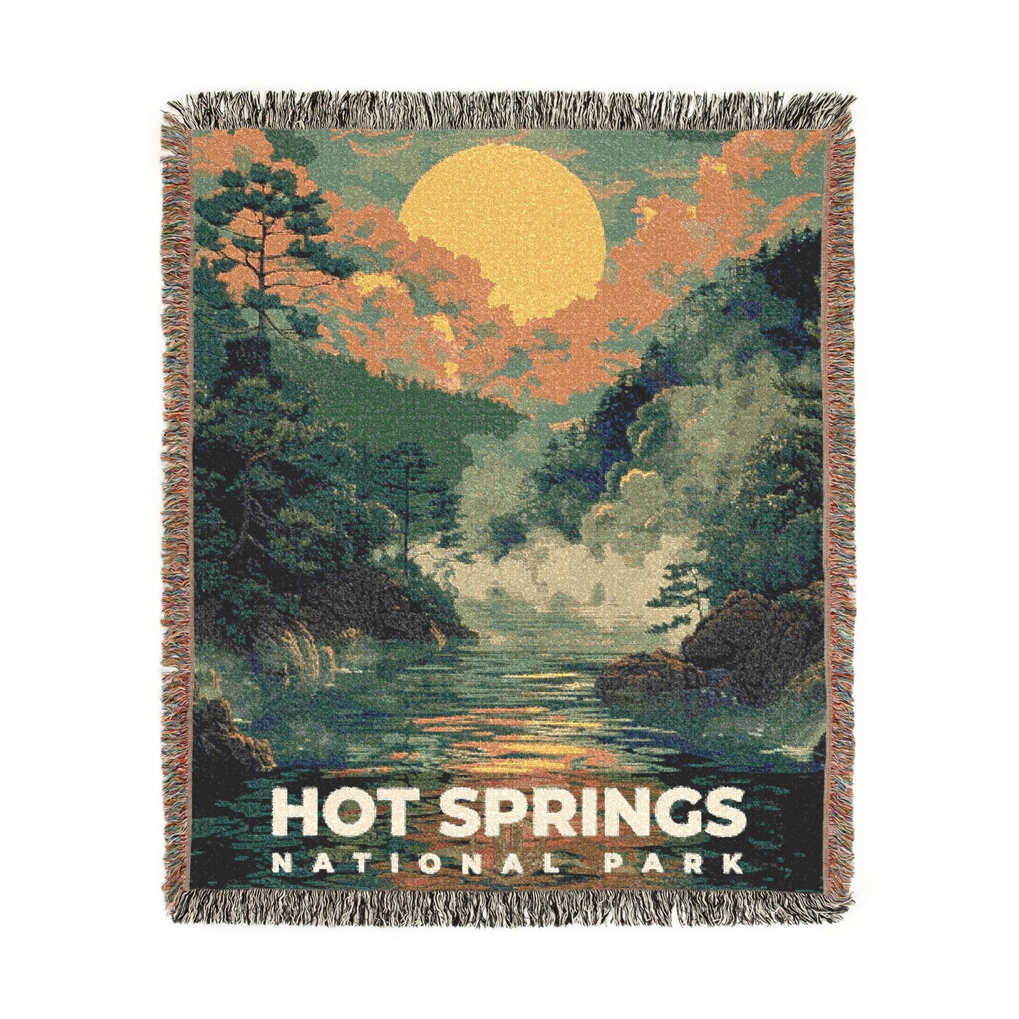 Hot Springs National Park Woven Blanket | S11