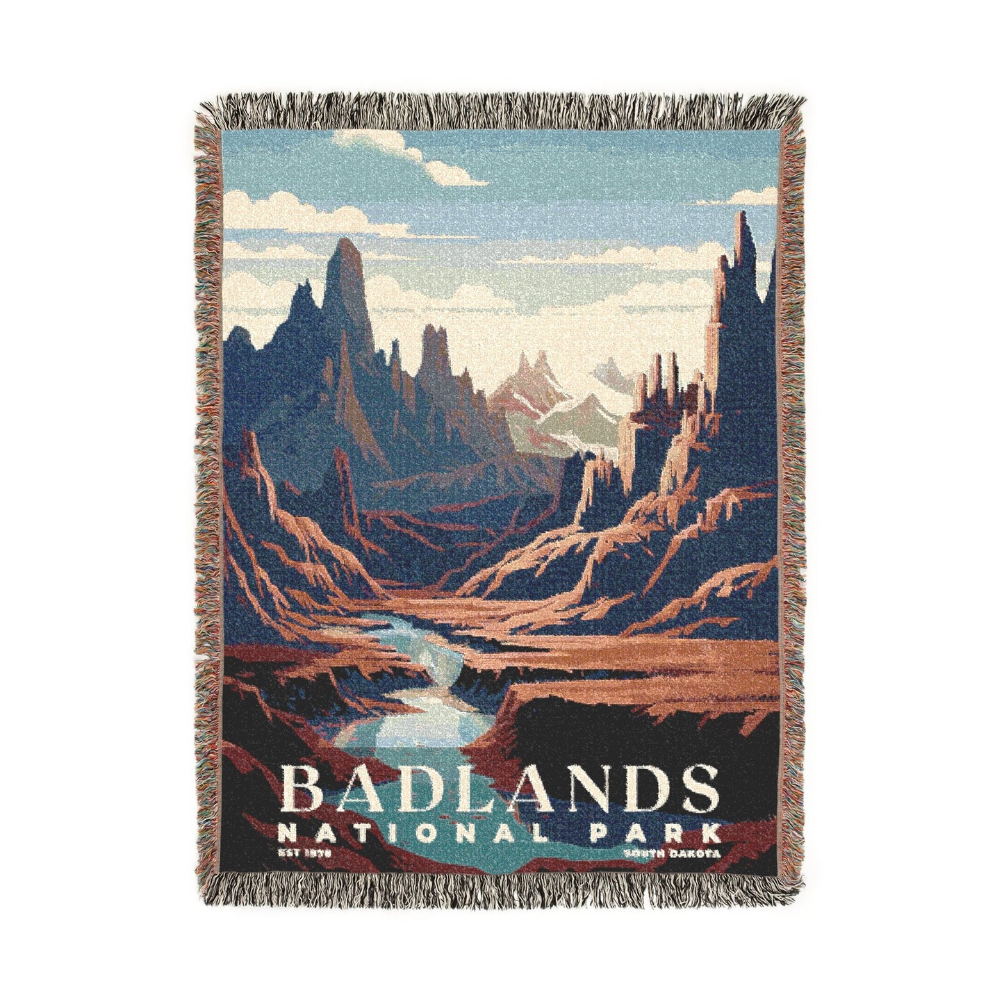 Badlands National Park Woven Blanket | S03