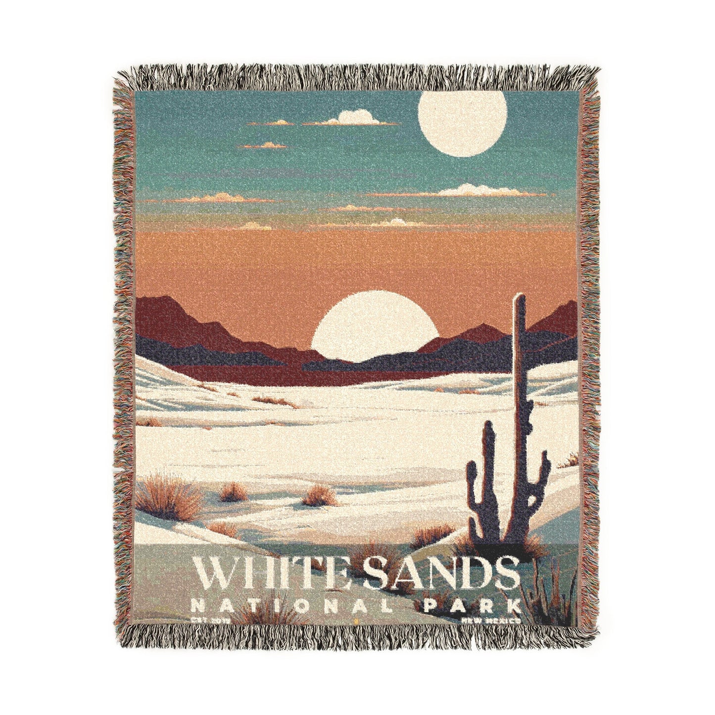 White Sands National Park Woven Blanket | S05