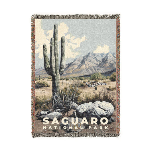 Saguaro National Park Woven Blanket | S17