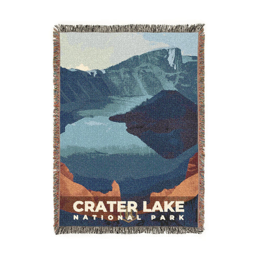 Crater Lake National Park Woven Blanket | S20