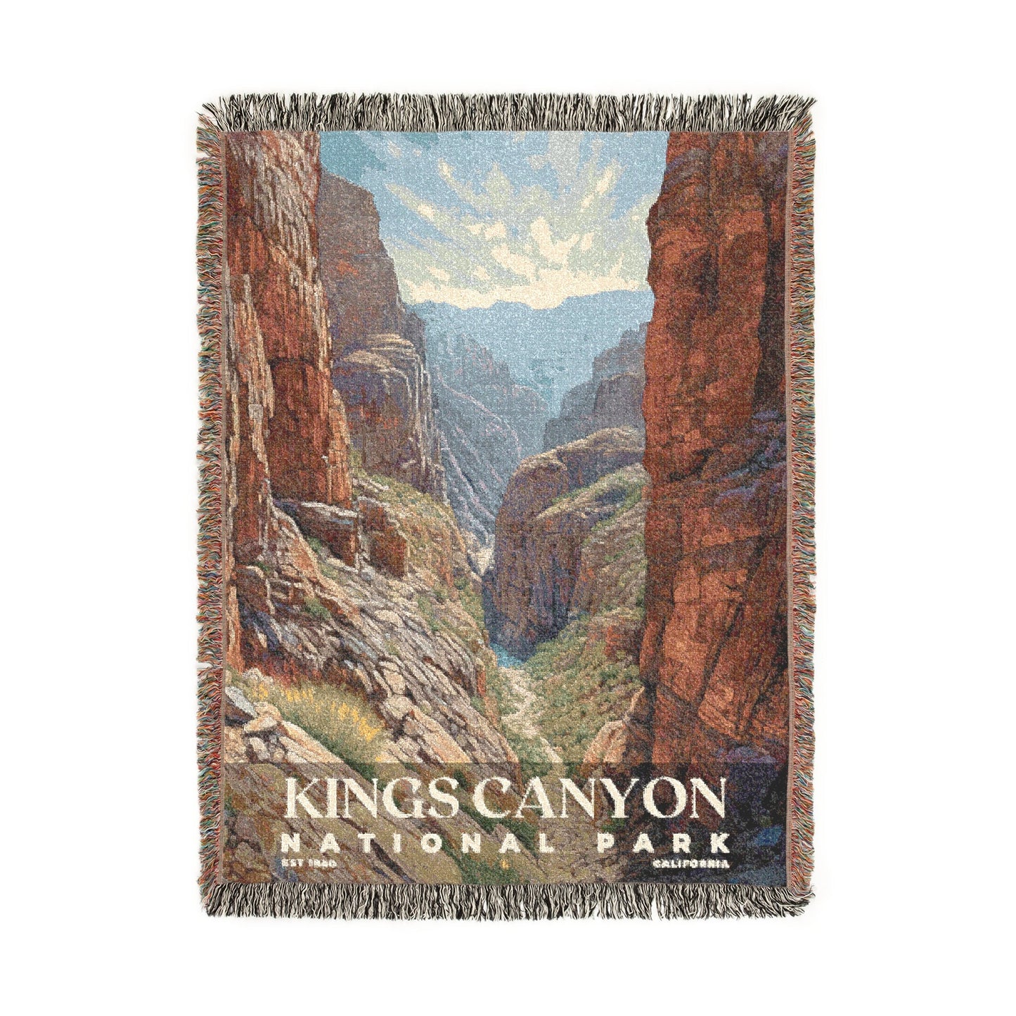 Kings Canyon National Park Woven Blanket | S02