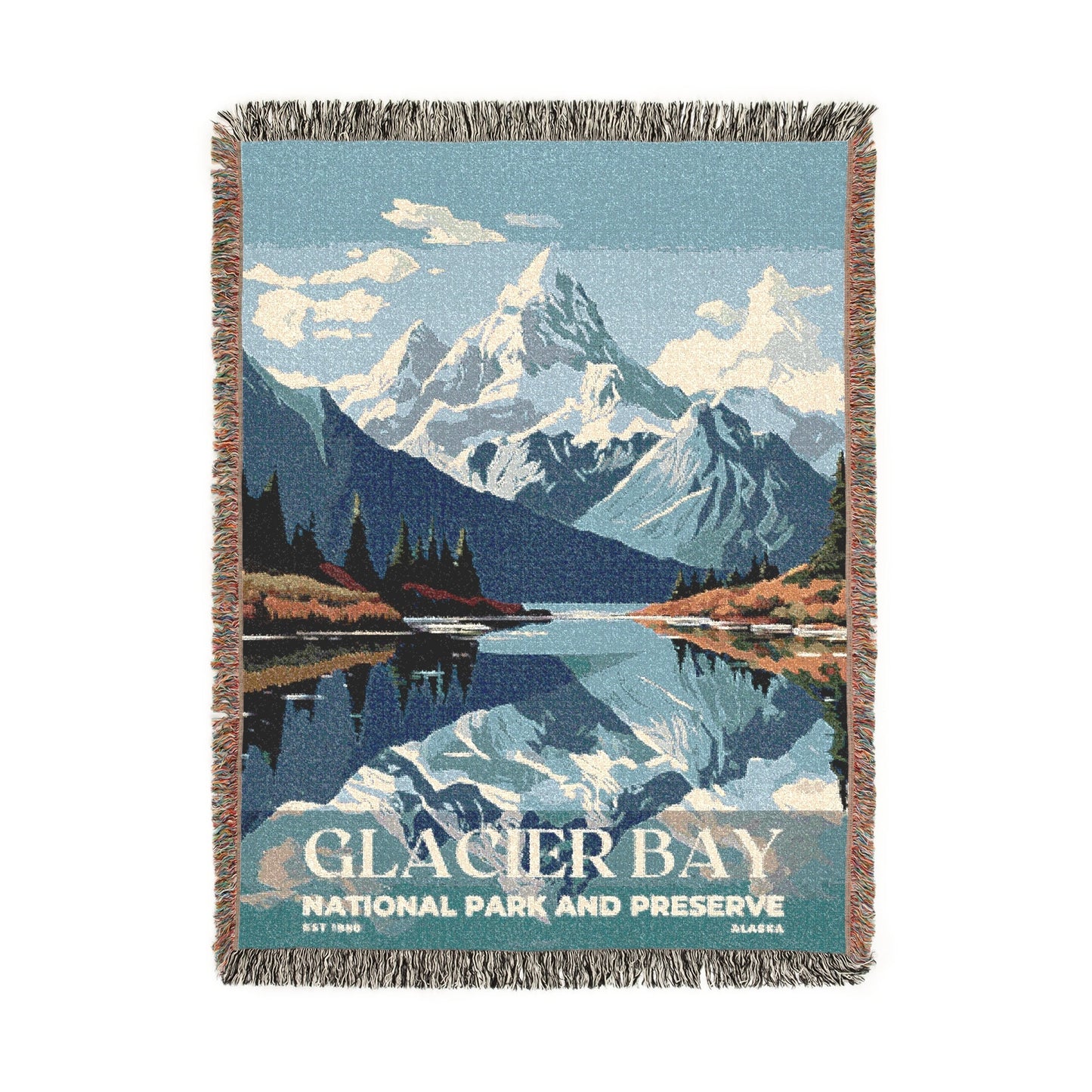 Glacier Bay National Park Woven Blanket | S03