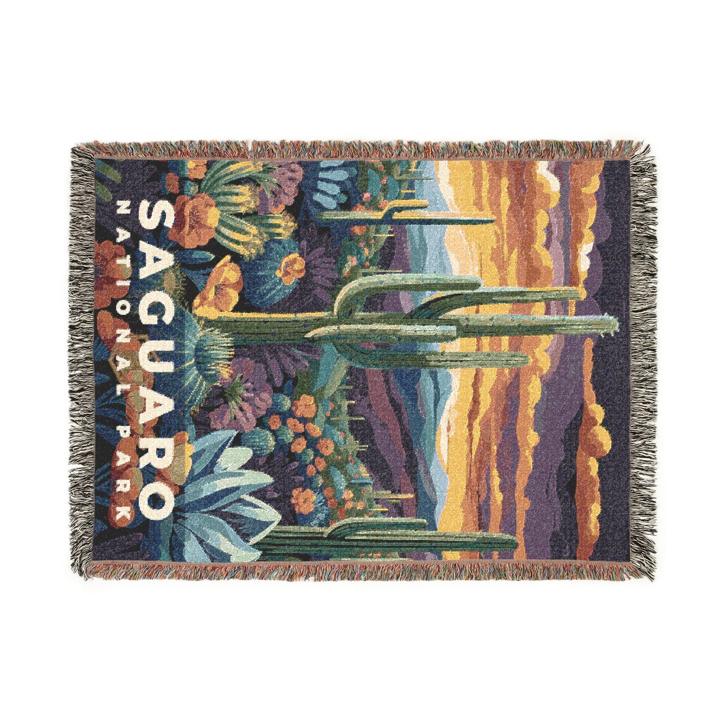 Saguaro National Park Woven Blanket | S11