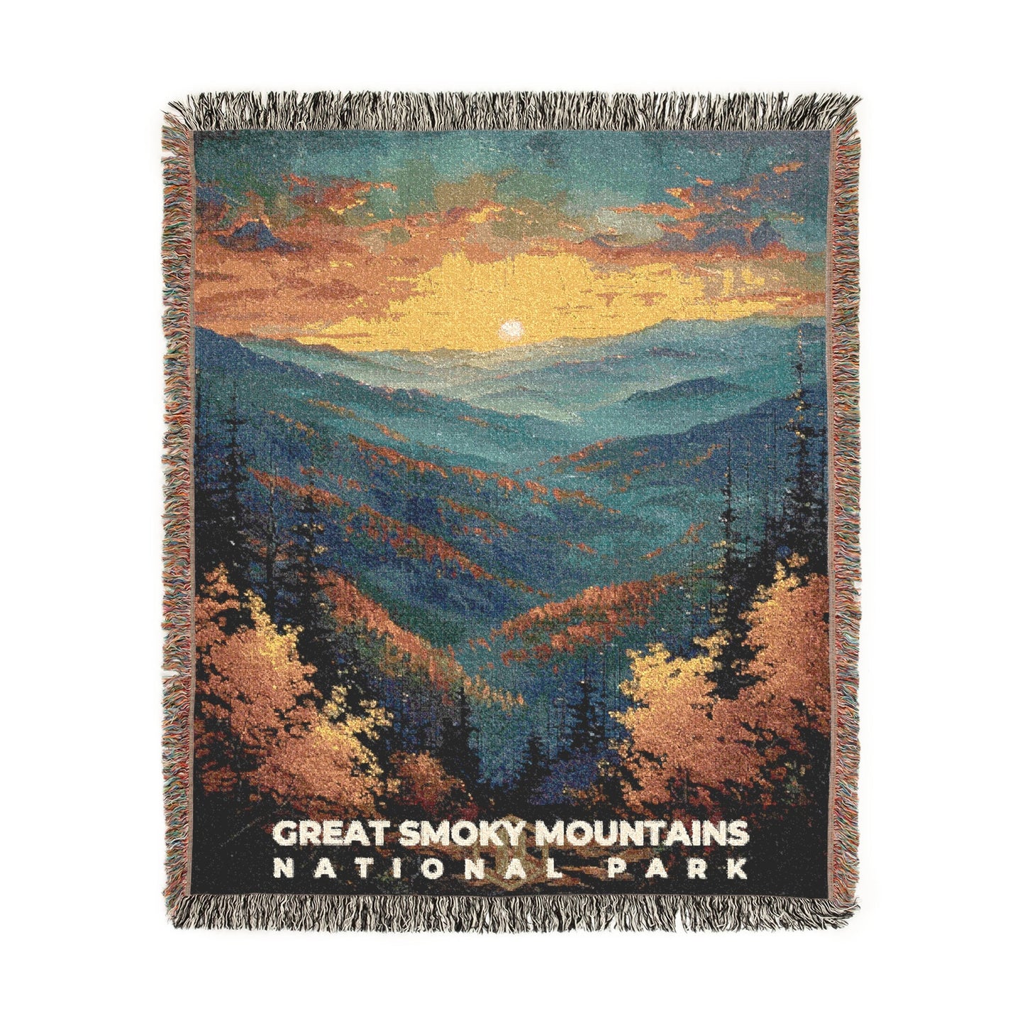Great Smoky Mountains National Park Woven Blanket | S14