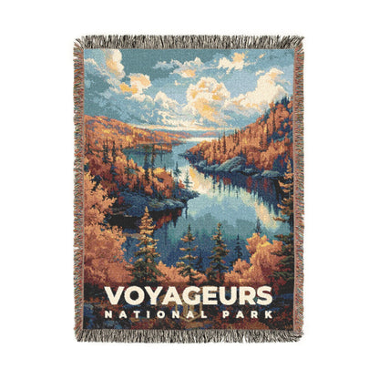 Voyageurs National Park Woven Blanket | S13