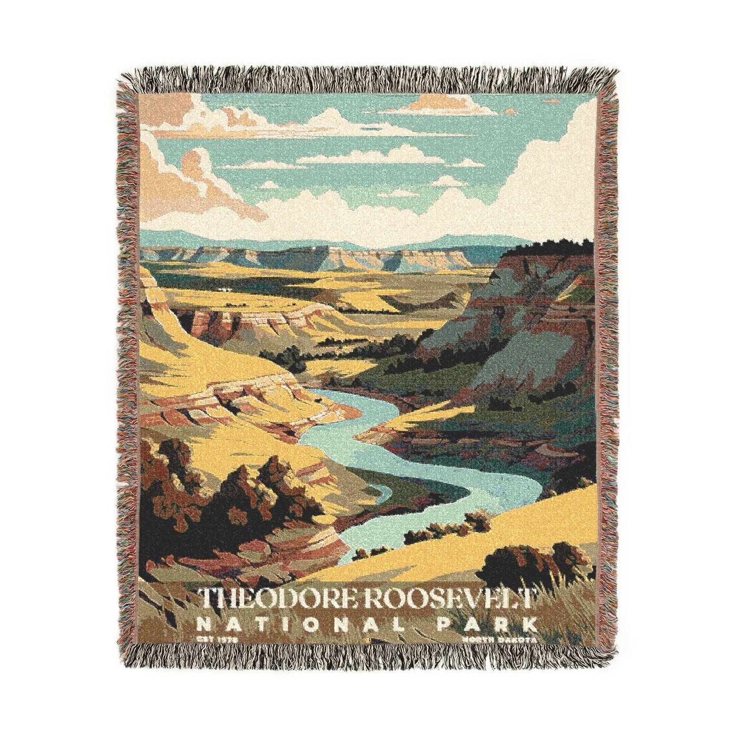 Theodore Roosevelt National Park Woven Blanket | S05