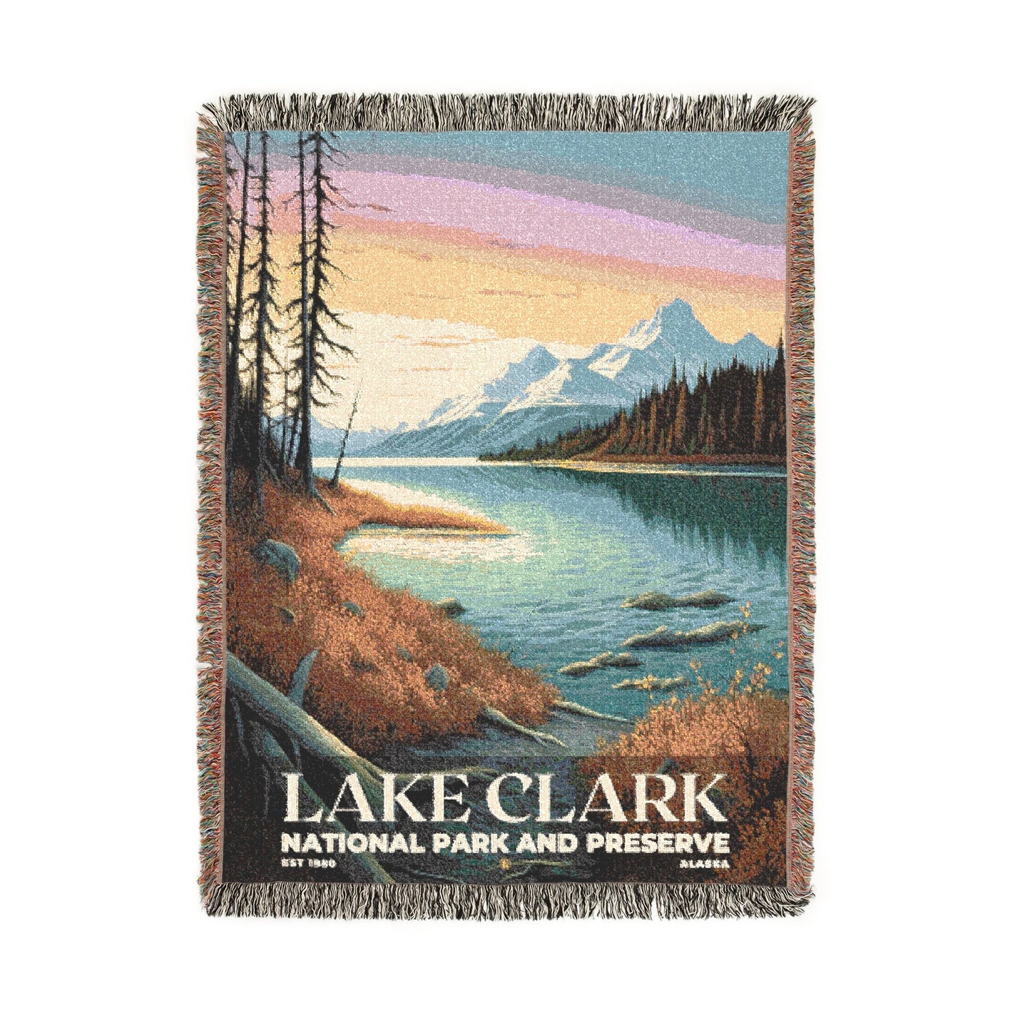 Lake Clark National Park Woven Blanket | S02