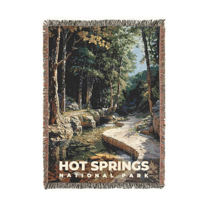 Hot Springs National Park Woven Blanket | S14