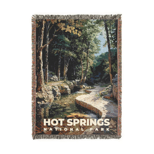 Hot Springs National Park Woven Blanket | S14