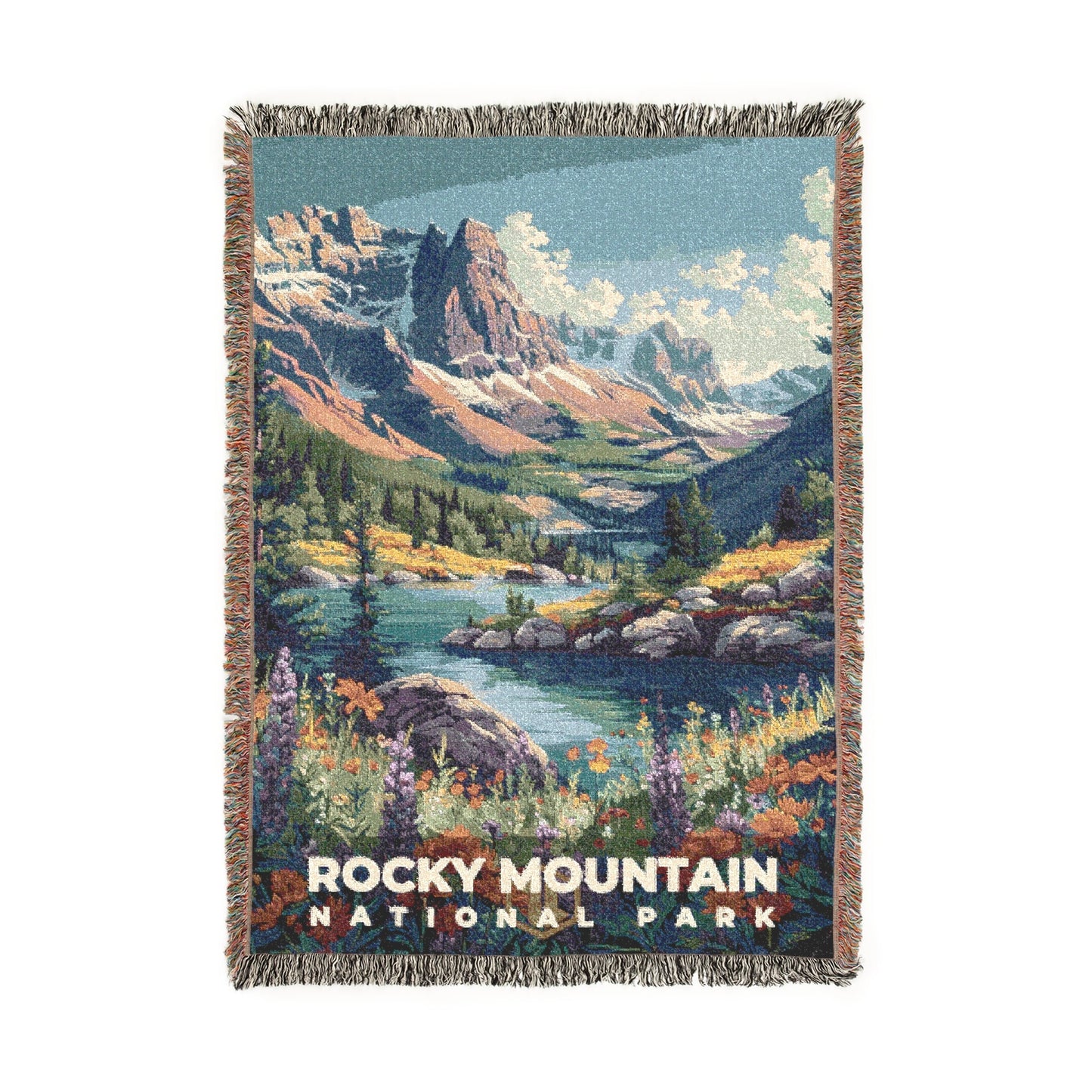 Rocky Mountain National Park Woven Blanket | S11