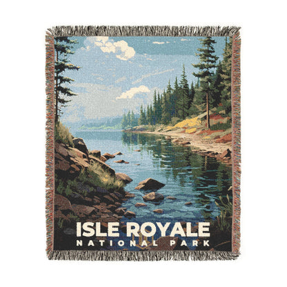 Isle Royale National Park Woven Blanket | S07