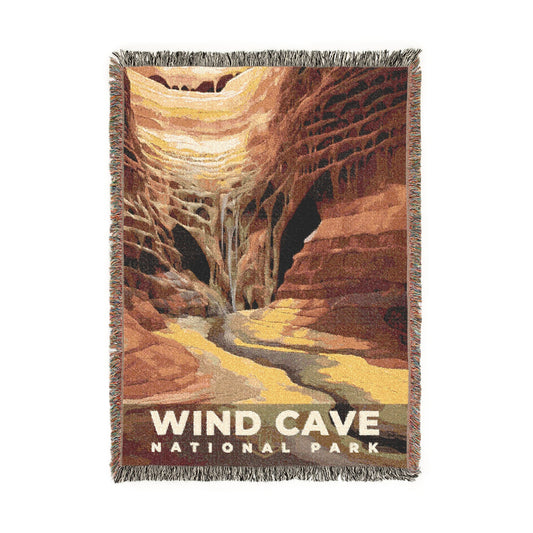 Wind Cave National Park Woven Blanket | S09