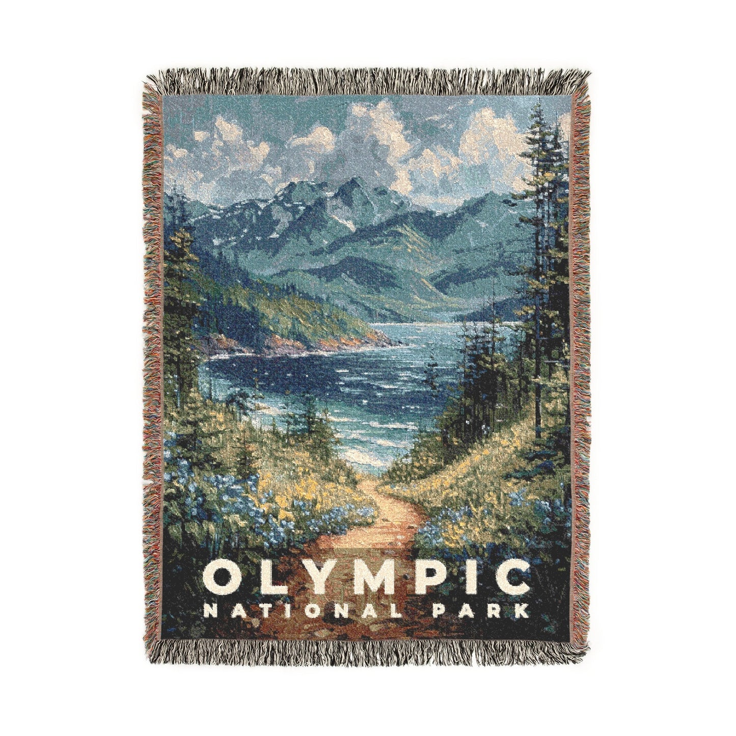 Olympic National Park Woven Blanket | S14