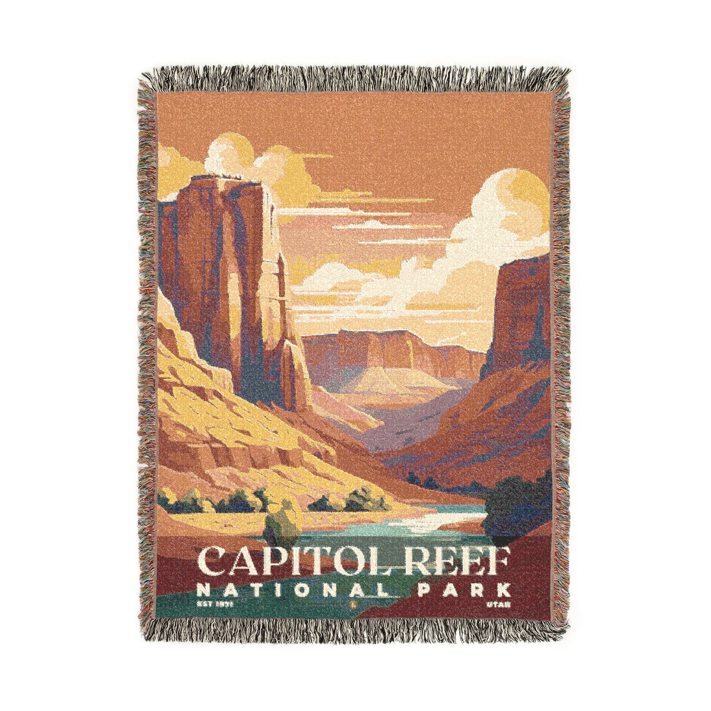 Capitol Reef National Park Woven Blanket | S05