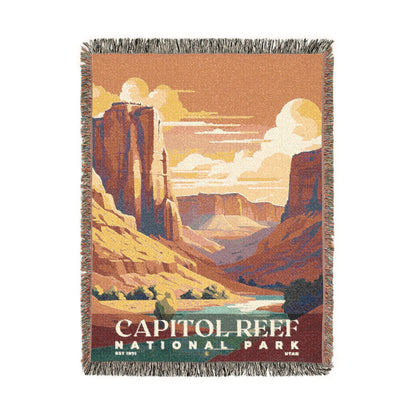Capitol Reef National Park Woven Blanket | S05