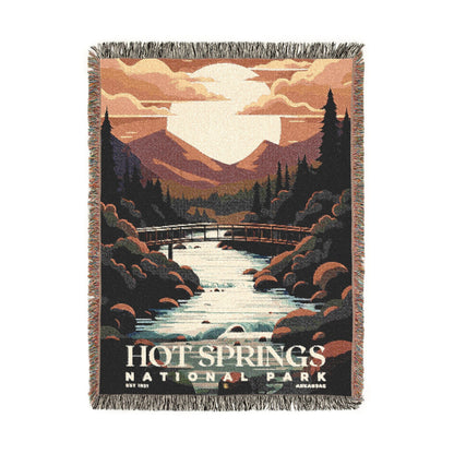Hot Springs National Park Woven Blanket | S05