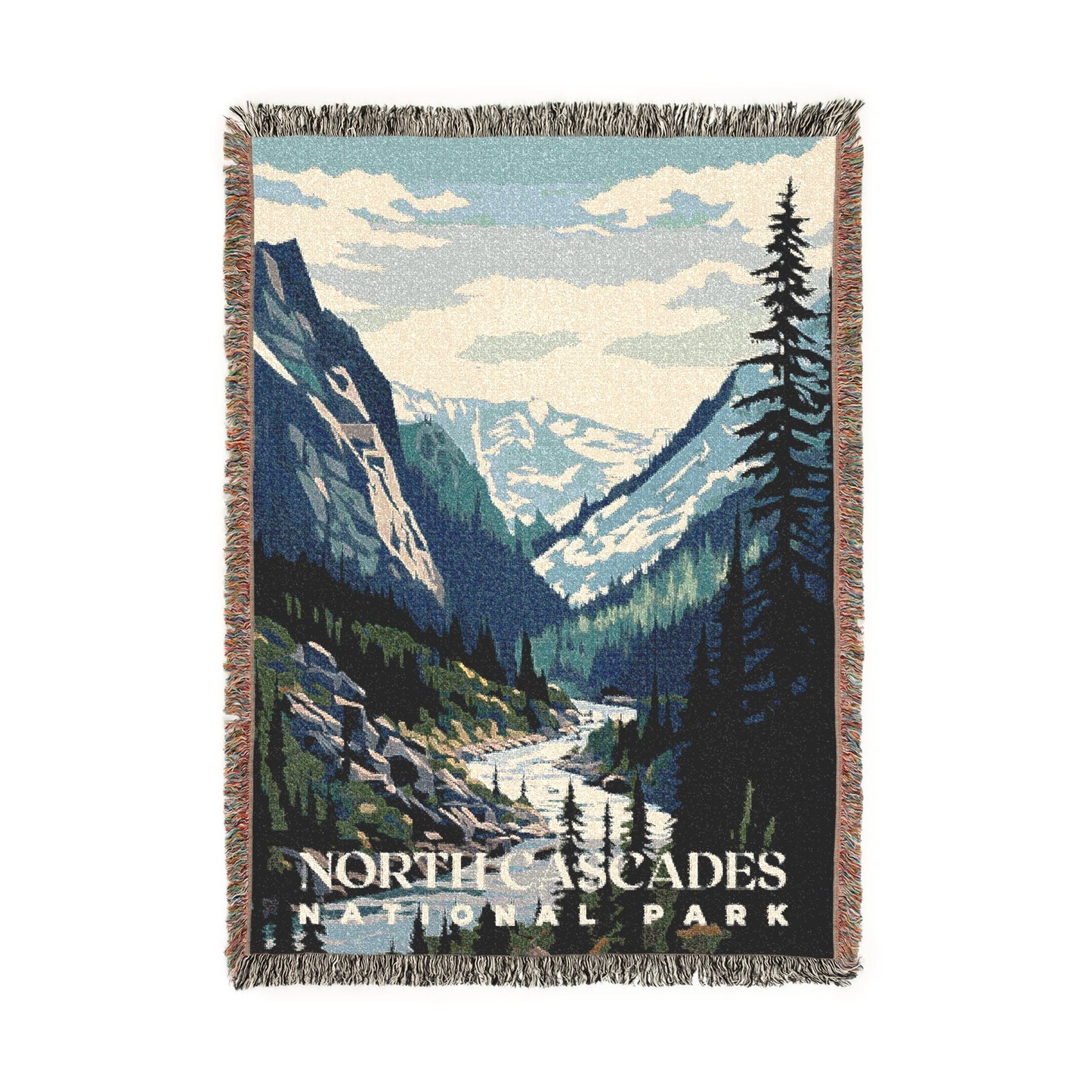 North Cascades National Park Woven Blanket | S01