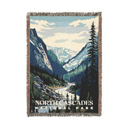 North Cascades National Park Woven Blanket | S01