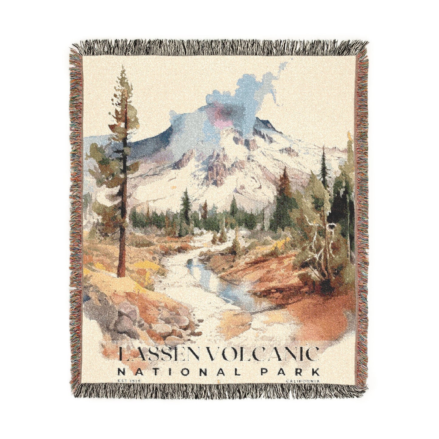 Lassen Volcanic National Park Woven Blanket | S04