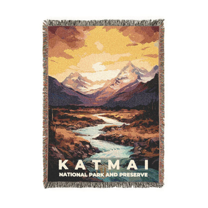 Katmai National Park Woven Blanket | S06