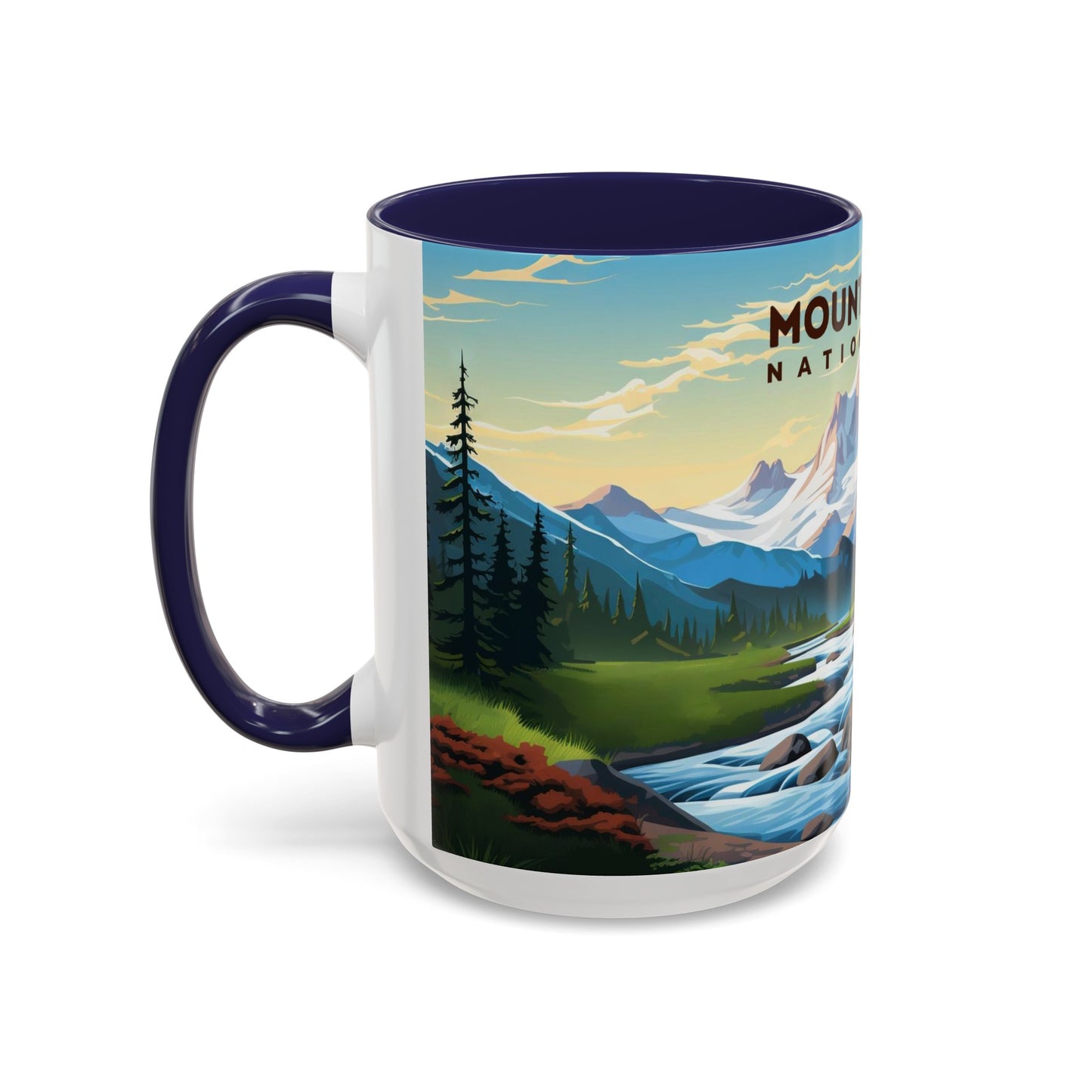 Mount Rainier National Park Mug | Accent Coffee Mug (11, 15oz)