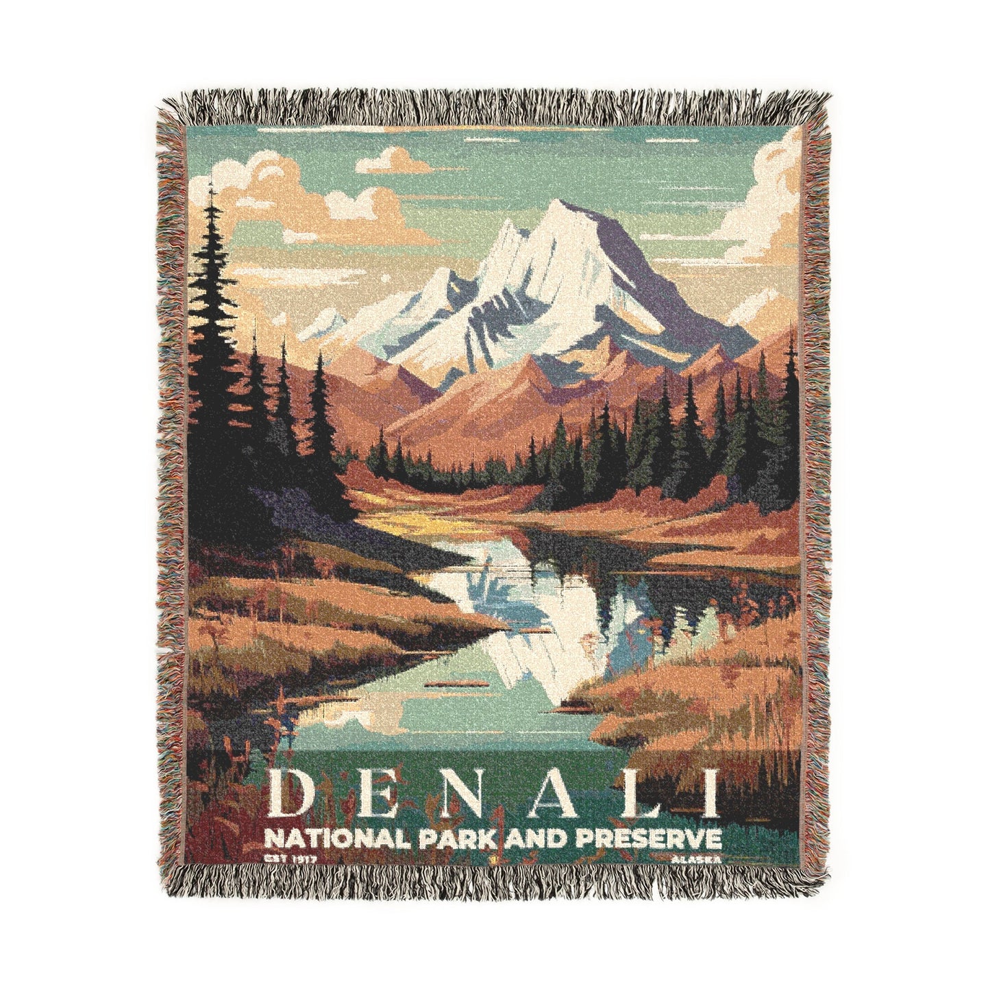 Denali National Park Woven Blanket | S05