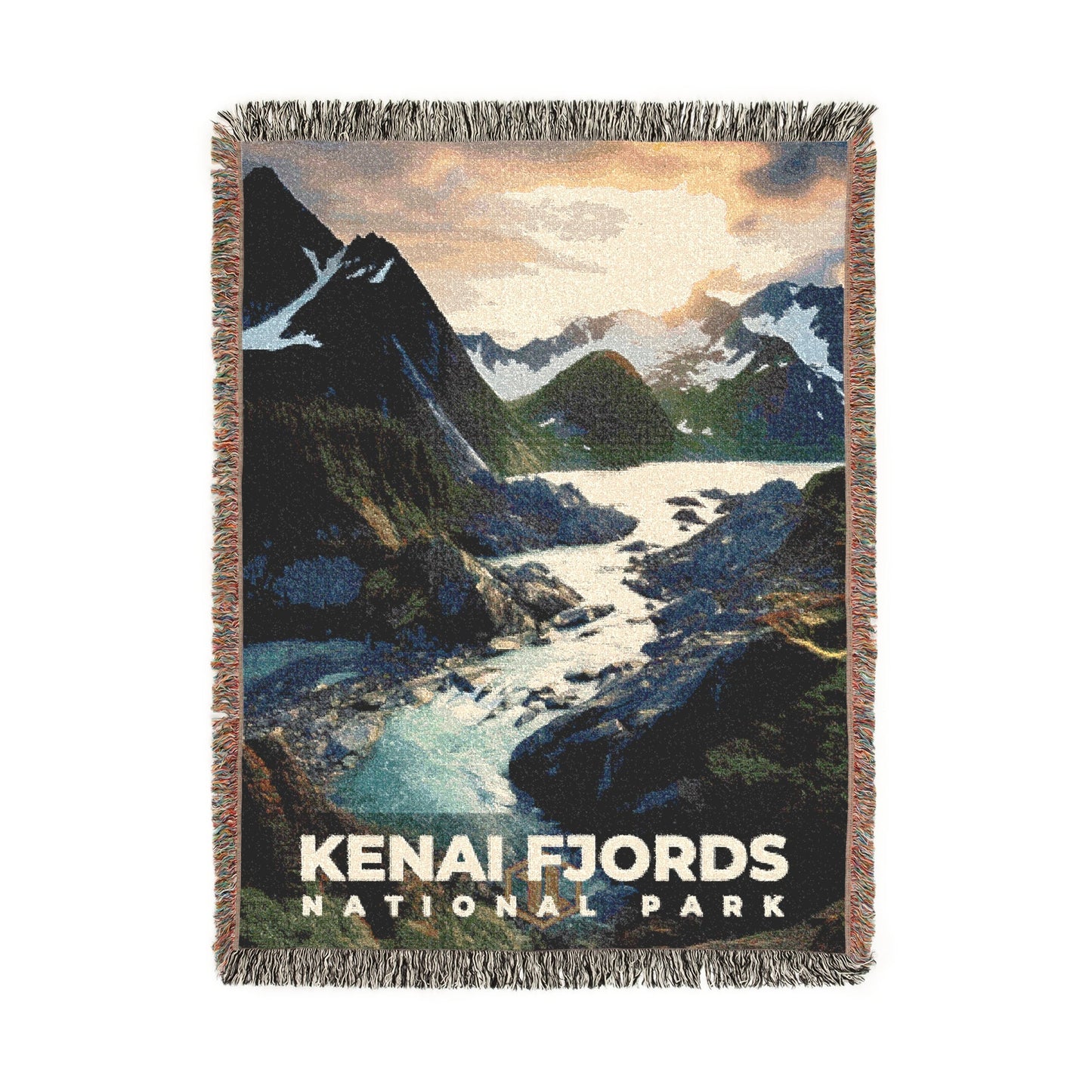 Kenai Fjords National Park Woven Blanket | S10