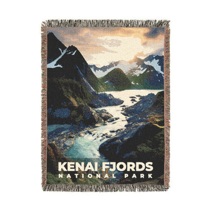 Kenai Fjords National Park Woven Blanket | S10