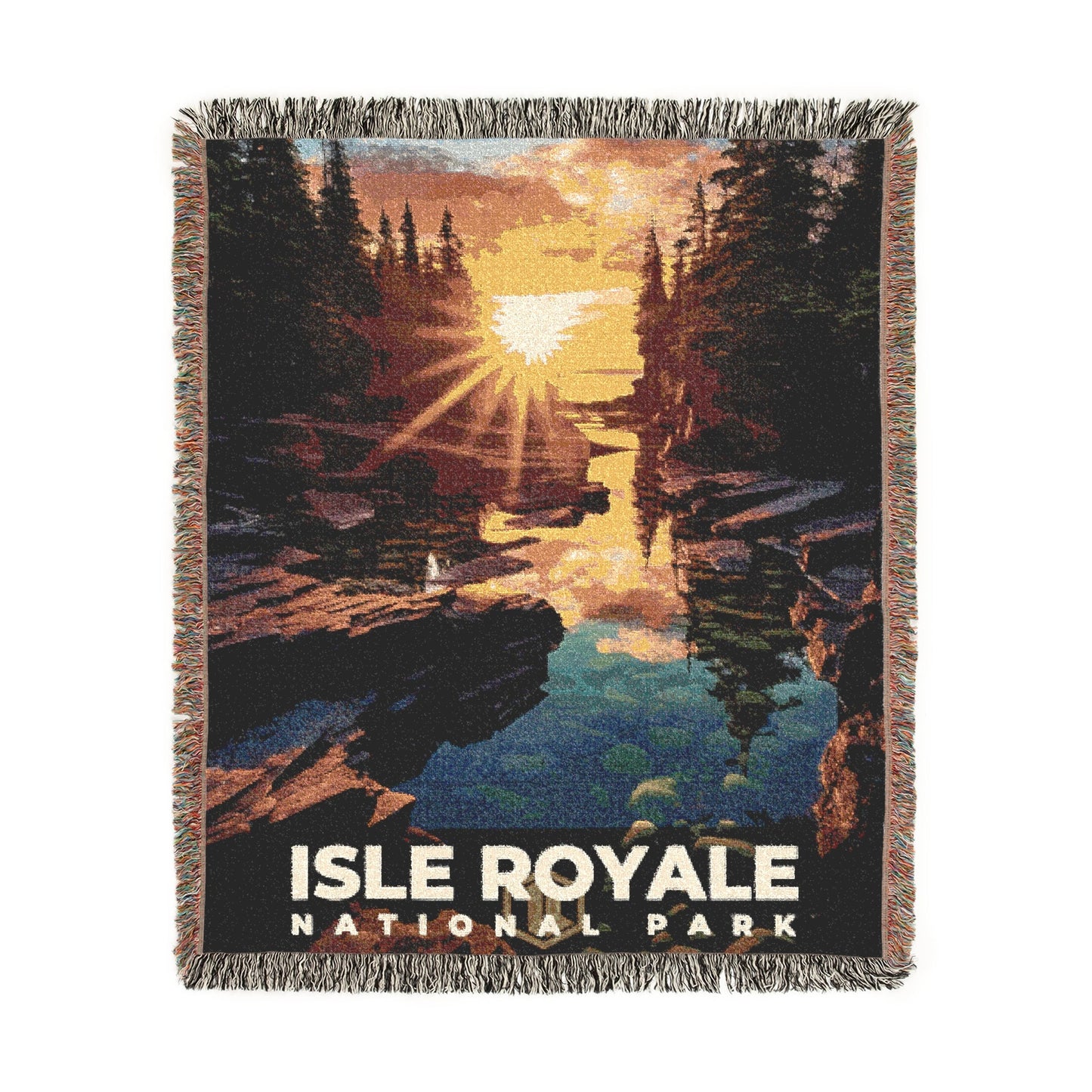 Isle Royale National Park Woven Blanket | S10