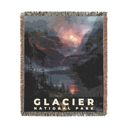 Glacier National Park Woven Blanket | S12