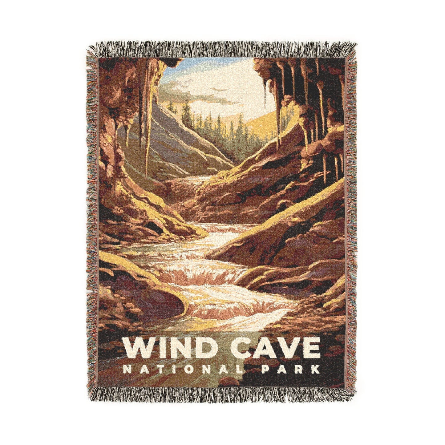 Wind Cave National Park Woven Blanket | S07