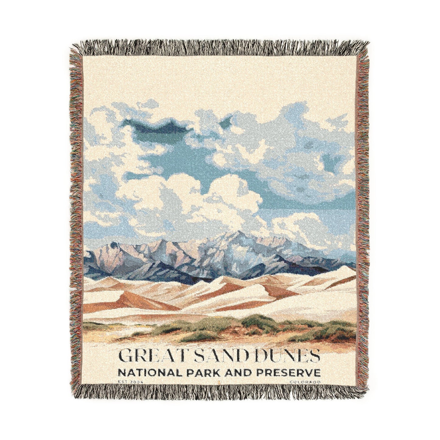 Great Sand Dunes National Park Woven Blanket | S04