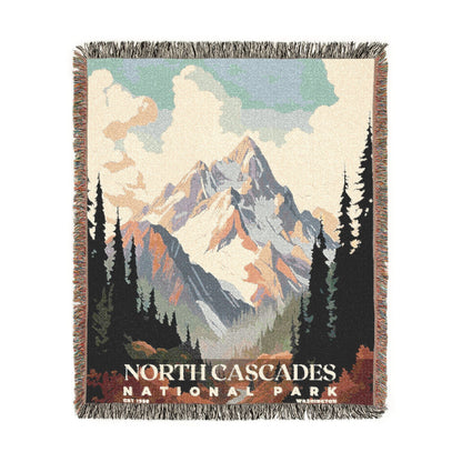 North Cascades National Park Woven Blanket | S03