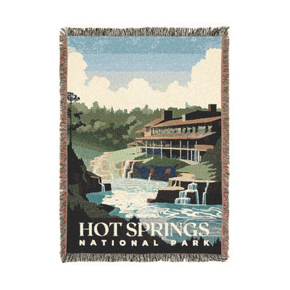Hot Springs National Park Woven Blanket | S01