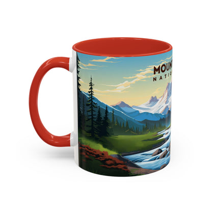 Mount Rainier National Park Mug | Accent Coffee Mug (11, 15oz)