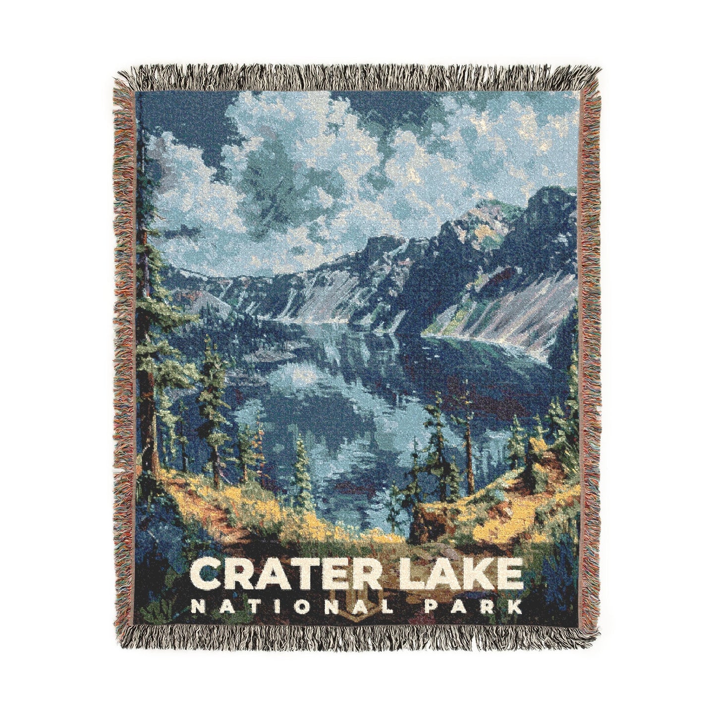 Crater Lake National Park Woven Blanket | S14