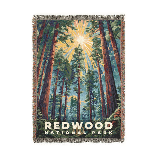 Redwood National Park Woven Blanket | S11