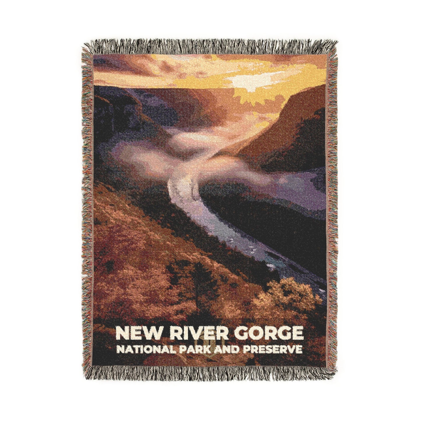 New River Gorge National Park Woven Blanket | S10