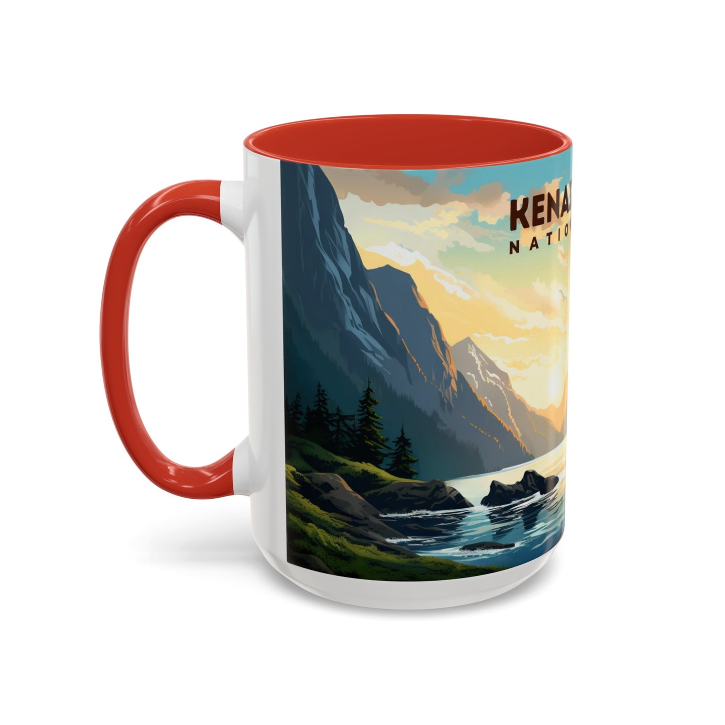 Kenai Fjords National Park Mug | Accent Coffee Mug (11, 15oz)