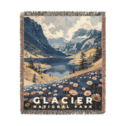 Glacier National Park Woven Blanket | S19